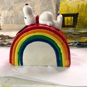 Vintage Snoopy Bank rainbow